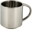 Silver Stainless Steel Double Wall Espresso Cups, XL, Set of 4