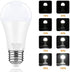 WhitePoplar 9W LED Full Spectrum Light Bulb Light Therapy Lamp Bulb Natrual Sunlight Bulb 5000K Cool White Dimmable 4 Pack