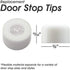 Premium Rubber Door Stop Stud Replacement Tips – Doorstopper Bumpers, Springe Hinge End Caps for Wall & Floor Protection – Universal Size (White)