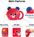 Teddy tunez Baby Toys Musical Interactive Development Educational Kids Music Station Rattle Teething Safety Easy Hold Grab Sing Sensory ( 5 Learning Theme Songs Ver.)