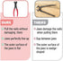 Bates- Nail Puller, Pliers, Nail Remover Tool, Cutting Pliers, Carpenter Tools, Staple Puller, Nail Puller Tool, End Cutting Pliers, Nail Remover, Nail Pliers Cats Paw Nail Puller, Nail Pulling