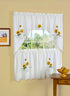 Achim Home Furnishings SSTS36YL12 Sunshine Tier and Swag Set, 58-Inch by 36-Inch, Ivory/Cream