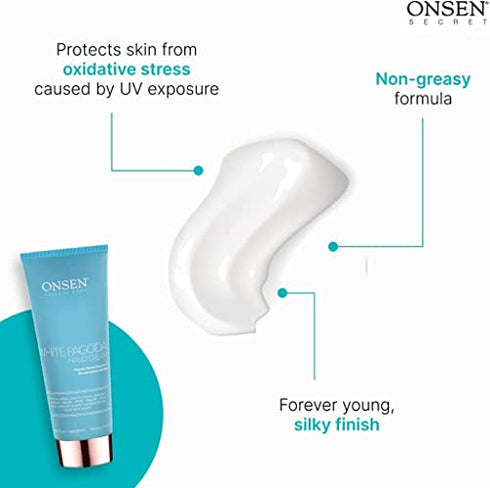 Onsen Japanese Anti Aging Hand Cream - Firming Hand Lotion Features Pagoda Flower Enzyme, Wasabi Extract Infusion, Hyaluronic Acid, and Shea Butter, for Clarified and Moisture Rich Skin (4.5 Oz)