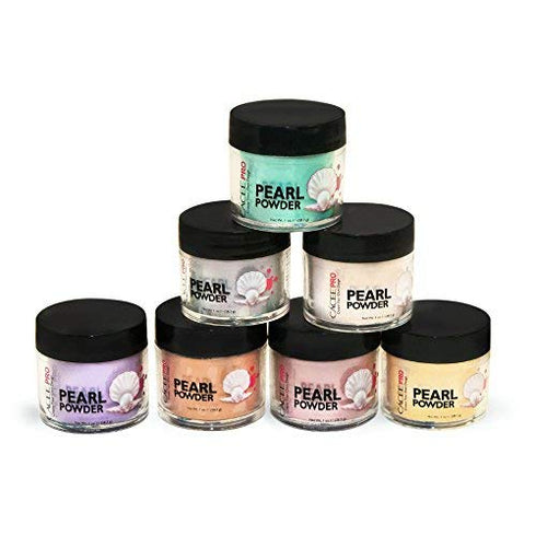 Acrylic Powder for Nails, Pearl Color Nail Art, 1oz Jar by Cacee, For Professional Acrylic Nail Kit, Premix of Pigments, Pearlescent & Metallic Effects (Pearl White #20)