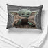 Jay Franco Star Wars The Mandalorian Coffee 1 Pack Pillowcase - Double-Sided Kids Super Soft Bedding - Features The Child Baby Yoda Grogu (Official Star Wars Product)