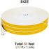 Yotache White Windows Doors Insulation Seal Tape 3 Rolls 1/2 Inch Wide X 1/8 Inch Thick, Adhesive Foam Gasket for Weather Stripping, Cabinet Door Frame, Total 50 Feet Long (3 X 16.5 Ft Each)