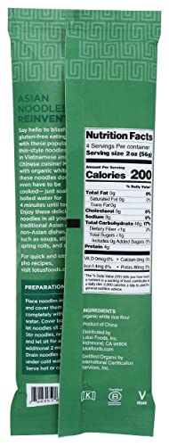 LOTUS FOODS Organic Traditional Pho Rice Noodles, 8 OZ