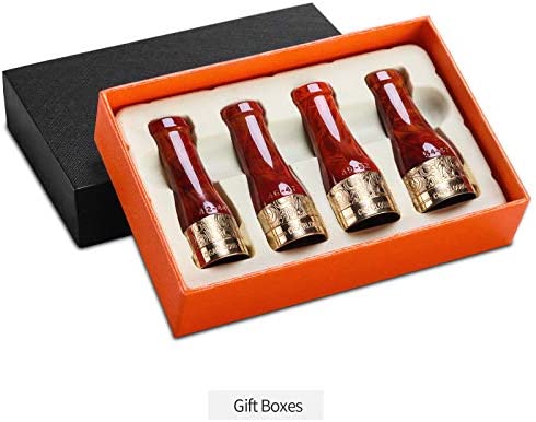 Cigar Mouthpiece Set for Men and Women Short Cigar Holder (Color:Red)
