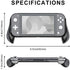 Azakio, Grip case for Nintendo Switch Lite,Ergonomic Nintendo Switch Lite Hand Grip, Accessories for Switch Lite (Black)