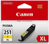 Canon CLI-251XL Yellow Compatible to iP7220,iX6820,MG5420,MG5520/MG6420,MG5620/MG6620,MX922/MX722,iP8720,MG6320,MG7120,MG7520 Printers