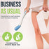 Juvo Toilet Aid - 18” Long Reach Personal Wiping Aid with Hygienic Cover - Easy Use Comfort Self Wiper for Toileting (SATA01)