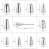 Kasmoire 11 Pcs Extra Large Piping Tip Set,Stainless Steel Cake Decorating Icing Tips Nozzles,Professional Pastry Tips for Cupcake, Cookie and Puff