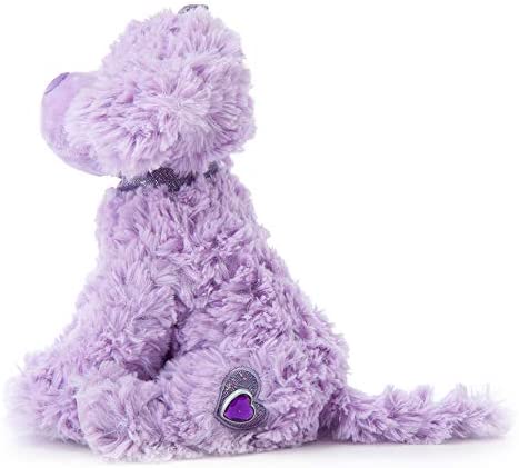The Petting Zoo Scruffy Dog Stuffed Animal, Gifts for Girls, Purple Dog Plush Toy, 11 Inches