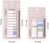 Toosunny 520 Pieces Tabs 2 Size Sticky Index Tabs, Writable and Repositionable File Tabs Flags for Pages or Book Markers, Reading Notes, Classify File