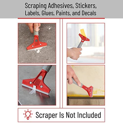 Bates- Scraper Blades, 4 Inch, 30 pcs Replacement Razor Blades, Carbon Steel Razor Blades, Floor Scrapper Blade, Paint Scraper Blades, 4 Inch Scraper Blades.
