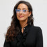 Madison Avenue Blue Light Blocking Glasses Anti Eyestrain UV Glare Blue Light Glasses for Women TV Phone Computer Gaming Eyeglasses (Clear Blue)