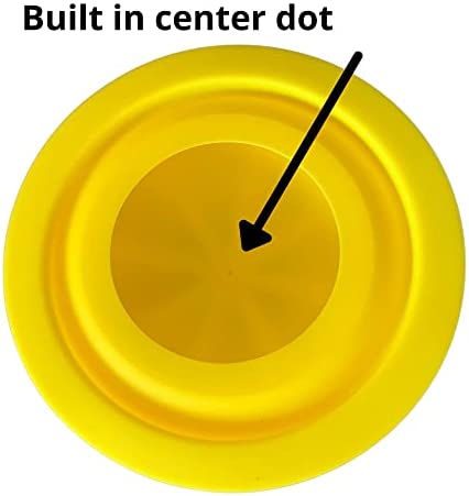 Silicone Mold for Making Art Stones – Design #3 - Round Smooth Shape with inbuilt Centre dot is Ideal for Rock Painting Art, Mandala Crafts and Dotting – Happy Dotting Company - Cement Gypsum Casting