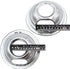 Supplying Demand W10196405 W10196406 4 Pack Electric Range Stove Top Chrome Drip Pan Replacement Set Model Specific Not Universal