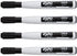 EXPO 1944745 Magnetic Dry Erase Markers with Eraser, Fine Tip, Black, 4-Count