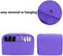 LUXJA 4 Slice Toaster Cover (12.5 x 10 x 8 inches), Toaster Cover with 2 Pockets (Fits for Most Major 4 Slice Toasters), Purple (Quilted Fabric)