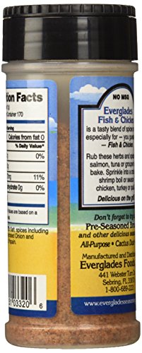 Everglades Seasonings, Seasoning Fish and Chicken, Fowl 6 Ounce