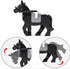 Feleph Black War Horses Set Animals Building Block Toys Ranch Farm Medieval Knight Accessories Compatible with Major Brands?5 PCS?