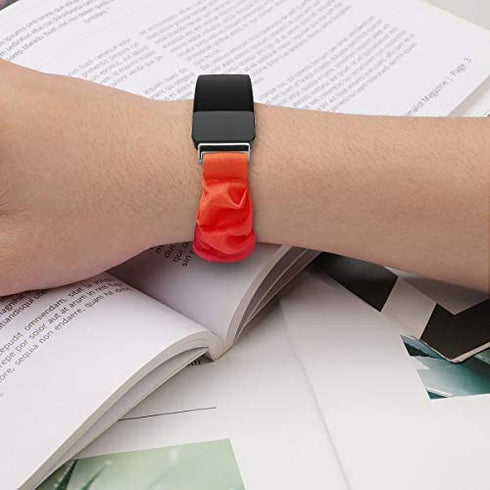FitTurn Cute Elastic Bands Compatible with Fitbit ACE 3/ ACE 2 Band for Kids Small Elastic Cloth Pattern Printed Fabric Wristbands Bracelet Watch Band for Inspire 2 Girls (2pack-5)