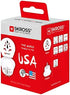 Skross World to USA Country Travel Adaptor, White