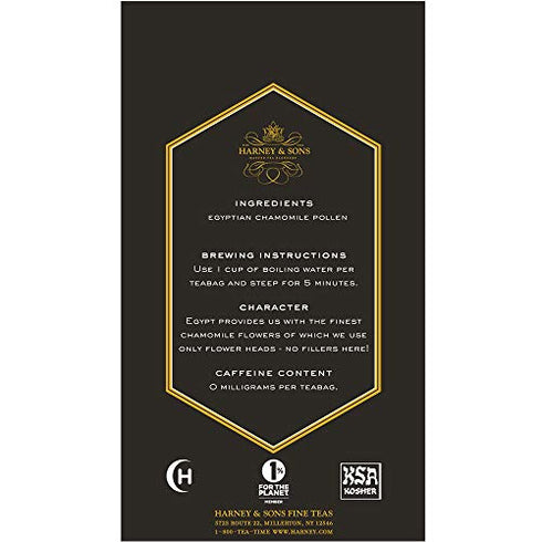 Harney & Sons Fine Teas Egyptian Chamomile - 20 Tea bags, 20 Count (Pack of 1)