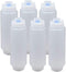 FIFO Squeeze Bottle Refillable 16 oz | Blue Tip Large Valve Dispenser for Thick Condiments, Sauces, Batter and Dressing | Self Sealing No Drip No Hassle | (6 Pack)