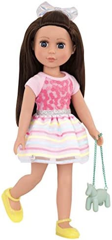 Glitter Girls by Battat - Shiny Flowers In Bloom Outfit -14" Doll Clothes– Toys, Clothes & Accessories For Girls 3-Year-Old & Up , Pink