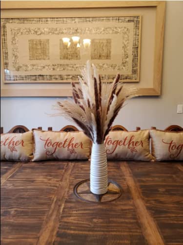 60pcs Natural Dried Pampas Grass,20 Pcs White Pampas & 20 Pcs Brown Pampas & 20 Pcs Reed Grass Boho Decor Wedding Decorations Flower Arrangements Home Decor