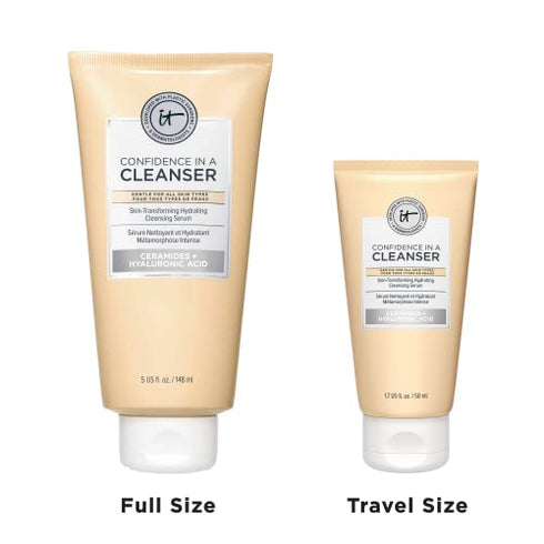 it COSMETICS Confidence In A Cleanser - Hydrating Face Wash With Hyaluronic Acid & Ceramides - 1.7 Fl Oz Translucent
