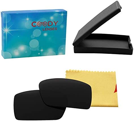 Polarized Replacement Sunglasses Lenses for Oakley Gascan with UV Protection(Black)