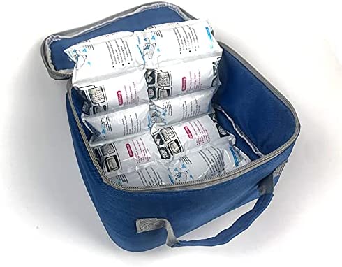 Dry Ice Packs for Shipping Frozen Food Ice Blankets for Coolers Long Lasting Cold Ice Pack Sheets Commercial Transport, Dry Pack Automatic Water Absorption, 24 Ice Cells Each, 4 Sheets