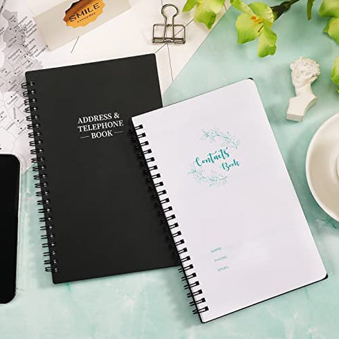 Address Book - Telephone and Address Book with Alphabetical Tabs, 5.3'' x 8.3'', Contact Book with Phone Numbers, Addresses, Birthday, Password, Anniversaries, Website Logins, Note Pages