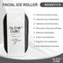 Glow Cube Ice Roller For Face Eyes and Neck To Brighten Skin & Enhance Your Natural Glow/Reusable Facial Treatment to Tighten & Tone Skin & De-Puff The Eye Area (Black)