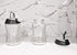 J&M Design Sugar Dispenser Shaker w/ Pour Spout For Coffee Bar Accessories , Tea Organizer Station Essentials , Coffee Gifts & Kitchen Baking w/ Easy Spoon Pouring Lid - 7.5oz Glass Jar Container Bowl