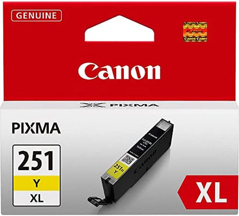 Canon CLI-251XL Yellow Compatible to iP7220,iX6820,MG5420,MG5520/MG6420,MG5620/MG6620,MX922/MX722,iP8720,MG6320,MG7120,MG7520 Printers