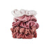 Kitsch Velvet Scrunchies for Hair | Hair Scrunchies for Women | Holiday Gift Scrunchy Hair Bands | 5 Pack (Blush/Mauve)