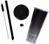 BUMBLER Original Boba Tea Tumbler - Black - SMOOTHFlow Wide Smoothie Straw & Plug - Upgraded Durability - Keeps Drinks Cold/Hot - 2x Vacuum Insulated Pearl Milk Bubble Tea Cup - 24 Oz Tumbler