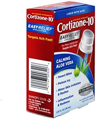 Cortizone 10 Hydrocortisone Anti-Itch Liquid 1.25 fl oz (Pack of 2)