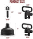 Braudel Quick Detachable Sling Swivel Cap Set with 1" Quick Release Tri-Lock Swivels for Remington 870 12 GA