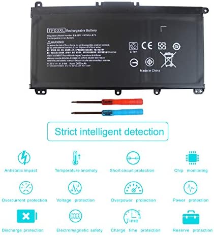 920070-855 TF03XL Laptop Battery for HP Pavilion 15-CC 15-CD 14-BF 15-CC0XX 15-CC1XX 15-CD0XX 15-CC123CL 15-CC561ST 15-CC154CL 15-CC184CL 15-CD075NR 17-AR050WM 14-BF050WM 14M-CD0001DX 14-CD0056TX