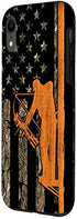 iPhone XR Bow Hunting Tree Stand Deer Hunter American Flag Camouflage Case