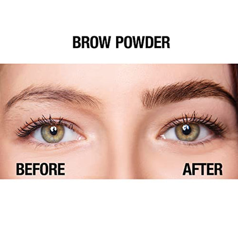 Palladio Brow Powder for Eyebrows, Soft and Natural Eyebrow Powder with Jojoba Oil & Shea Butter, Helps Enhance & Define Brows, Compact Size for Purse or Travel, Includes Applicator Brush, Taupe