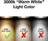 LED Indoor Spot Light for Plants & Accent Lighting - Uplight & Down Spotlight for Potted Plants Home & Living Room (3W LED) Decorative 110V Lamp with Plug for Interior Wall (Warm White) (with Stake)