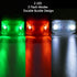 Mudder 4 Pieces Boat Bow Lights LED Boat Navigation Lights with 5 Pieces Button Batteries for Boat Kayak Pontoon Hovercraft Yacht Motorboat Bike Hunting Night Running Fishing (Red, Green, White)