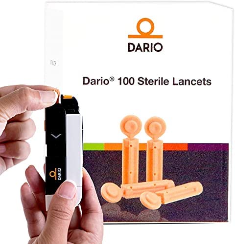 100 Sterile Lancets. Simple, Comfortable Blood Glucose Measurements. Use Only with The Dario and Dario Blood Glucose Monitoring System. Size 30-Gauge Lancets