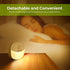 AUVON Rechargeable Battery Night Light, Mini Motion Sensor Night Light, Warm White LED Stick-On Closet Light with Dusk to Dawn Sensor, Adjustable Brightness for Wall, Stairs, Hallway, Cabinet (2 Pack)